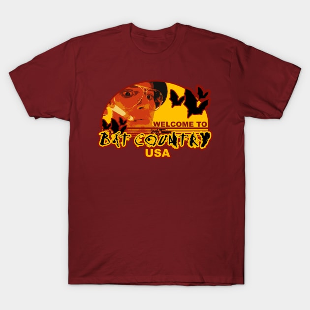 Welcome to Bat Country USA T-Shirt by Meta Cortex